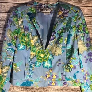 Carlisle jacket.  Floral fabric.  Size 10.